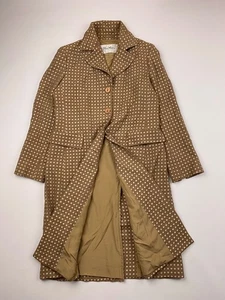 Max Mara Vintage Patterned Long Coat - Made in Italy - Size: M / 42 - Picture 1 of 9