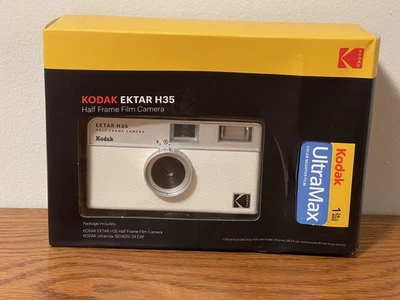Kodak Ektar H35 Half Frame Film Camera w/ Ultramax ISO400/24 Film (White) | NEW - Image 1 of 4
