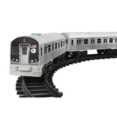 New York MTA New York City 3 Pc. Battery Operated Train Set with Track ,39" X 25 - Image 1 of 4