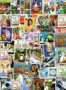 PARAGUAY Sammlungen von 50 bis 1500 verschiedenen Briefmarken gestempelt - Bild 1 von 9