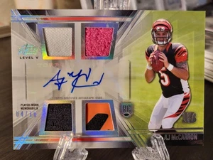2014 Topps Prime /10 AJ McCarron Rookie Patch Auto Level V #PV-AM Alabama - Picture 1 of 3