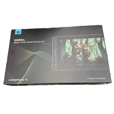 Huion Kamvas Pro 16 Graphics Tablet - Black (GT-156) - Image 1 of 2