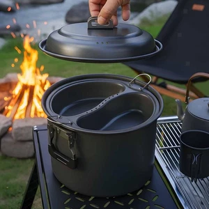 Ultraleichter Outdoor-Campingtopf für Lagerfeuer, Grillen, Survival und - Picture 1 of 4