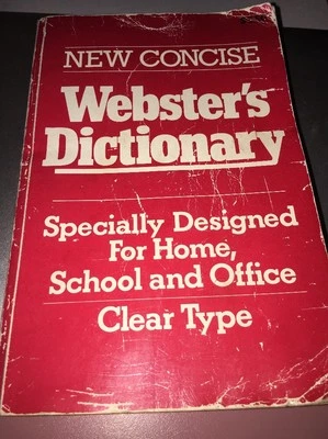 CONCISE WEBSTER'S DICTIONARY - PAPERBACK BOOK - Image 1 of 3
