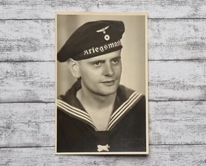 Foto Soldat Mann Kriegsmarine 2. WK Uniform Militaria Militär Clauss Esslingen - Picture 1 of 2