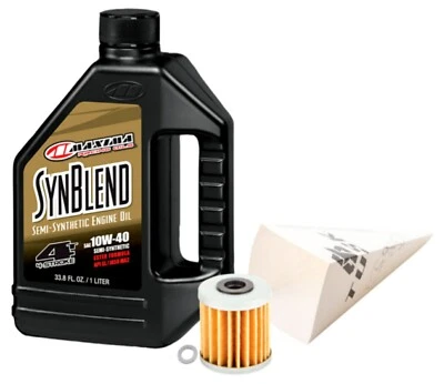 Tusk Oil Change Kit Maxima Syn Blnd 10W/40 KAWASAKI KX250 F 09-2025 450F 16-2018 - Image 1 of 4