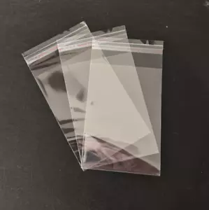 100 wiederverschließbare Zellophan Selbstklebende Beutel - Klarsicht Cello Plastiktüten OPP - Bild 1 von 5