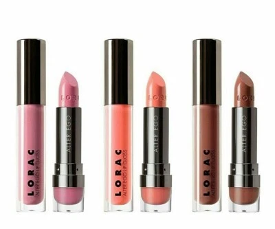 Lápiz labial y brillo de labios LORAC Alter Ego 2 piezas ~ bailarina, esposa trofeo o empresaria Foto 1 de 4