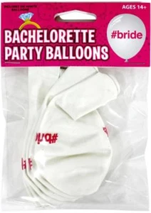 Bachelorette #Bride Balloons 6 pack Engagement Novelty Decorations Bridal Decor - Picture 1 of 2