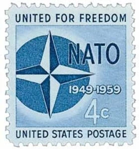 1959 NATO 4 Cent US Briefmarke Scott #1127 postfrisch - Bild 1 von 1