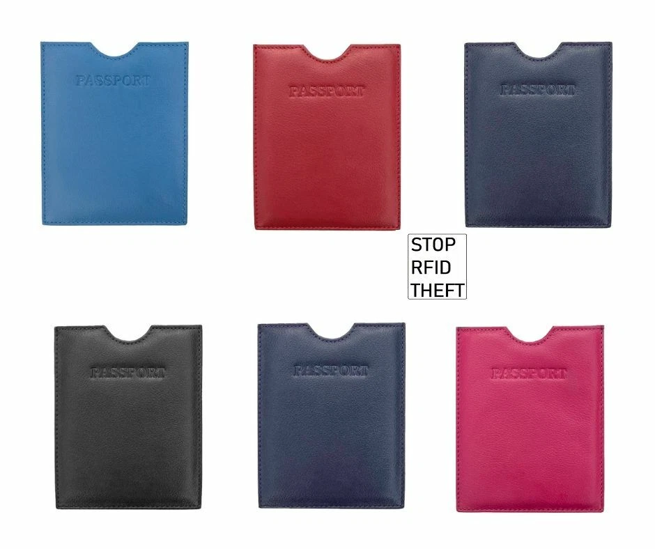 Prime Hide RFID Blocking Soft Leather Passport Holder slip in Cover - Image 1 of 1