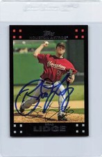 2007 Topps #3 Brad Lidge Astros Signed Auto *J2924