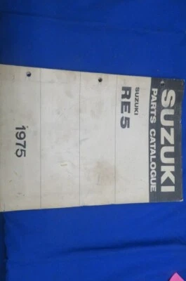 Factory Suzuki RE5 Parts Catalogue / Catalog / Manual 1975 - Image 1 of 4