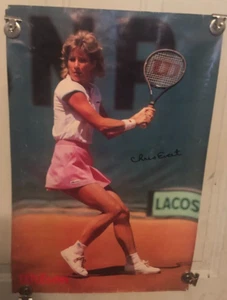 CHRIS EVERT Vintage 1987 WILSON TENNIS Original Advertisement Poster 24" x 16" - Picture 1 of 5