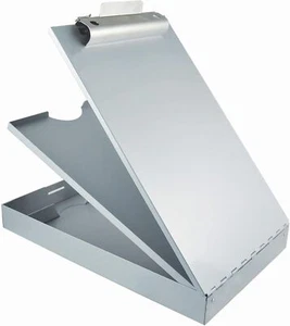 Metal Clipboard with Storage, Letter Size Heavy Duty Contractor Grade Clipboard, - Picture 1 of 2