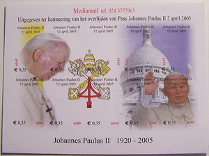 Stadspost Overasselt - Velletje Paus, Pope, Papst Johannes Paulus II 1920-2005 - Picture 1 of 1