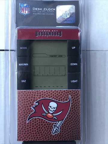 Tampa Bay Buccaneers Wordmark Digital Desk Clock NFL Cover