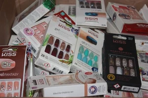LOT/2 Kiss Gel Fantasy Glue On Full Cover Long/Medium/Short, Nails, You choose!! - Picture 1 of 24