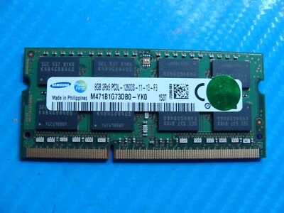 HP m6-w103dx Samsung 8GB 2Rx8 PC3L-12800S SO-DIMM Memory RAM M471B1G73DB0-YK0 - Image 1 of 2