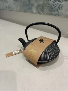 NUEVA Tetera Just Teazen .8 L Hierro Fundido Japonesa Tetera Negra Nueva con Etiquetas - Imagen 1 de 6