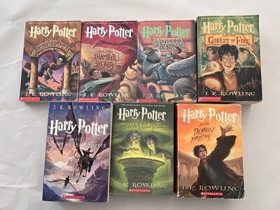 HARRY POTTER Complete Book Set 1-7 Soft Cover Paperback PB Collection - Image 1 of 2