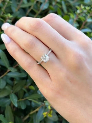 18k 1.74ct Diamond Engagement Ring Cushion Solitaire J VS1 GIA Size 6 RG4437 - Image 1 of 4