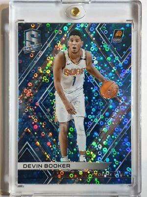 2017 Panini Spectra Devin Booker #66 NEON BLUE /99 Prizm - Rare - Image 1 of 3