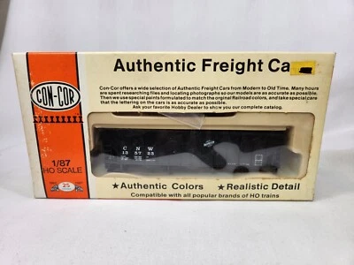 Con-Cor HO Kit #0001-009311 100 Ton Black Coal Hopper Chicago & NW NIB! NOS.  - Image 1 of 4