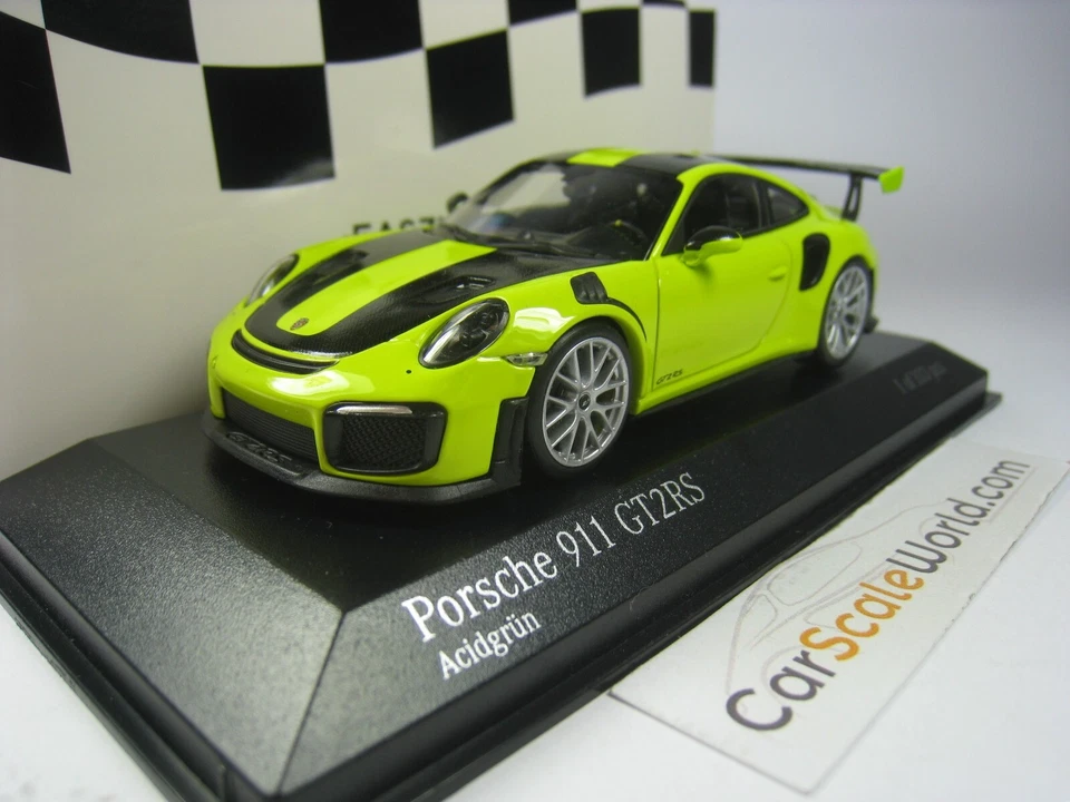 PORSCHE 911 GT2 RS (991.2) 2018 1/43 MINICHAMPS (ACID GREEN) - Imagen 1 de 3