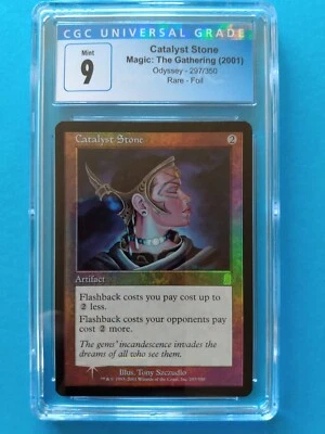 FOIL🌈💎Catalyst Stone💎🌈Odyssey Vintage 2001 MTG | Mint+ CGC 9! - Image 1 of 2
