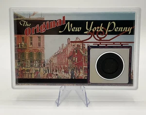 The Original New York Penny 1744 Copper "Duit" Coin Morgan Mint - Picture 1 of 6