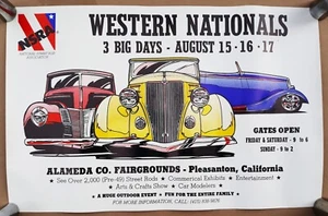 NSRA Western Nationals Veranstaltungsplakat Pleasanton ca. 1986 17 X 11 Thom Taylor - Bild 1 von 1