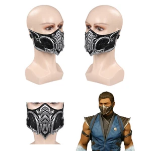 Mortal Kombat Sub-Zero Máscara Juegos con disfraces Máscaras de látex Halloween Fiesta Disfraz Accesorios - Imagen 1 de 9