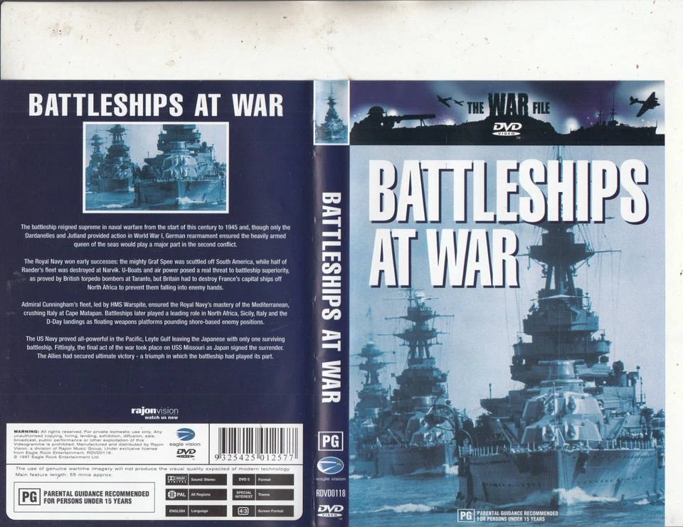 Battleships At War-1997-The War File-War TWF-DVD - Image 1 of 1