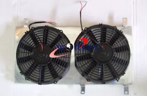 Aluminum Shroud +2x fans for Mazda Miata MX5 1999-2005 99 2000 2001 2002 2003 04 - Picture 1 of 5