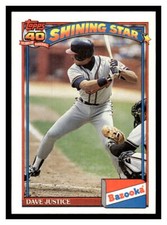 1991 Topps Bazooka #18 David Justice - Atlanta Braves