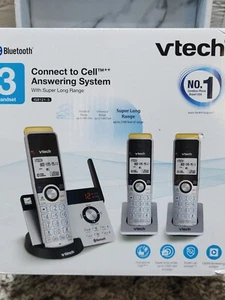 VTech IS8121-3 Silver Black Super Long Range Bluetooth Connect Answering Machine - Picture 1 of 2