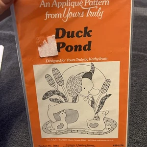 Yours Truly Machine Appliqué 3043 Duck Pond UNCUT COMPLETE 1977 - Picture 1 of 3