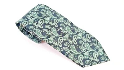 Alexander Julian Americano Moderno Hombre Vestido Traje Corbata Cuello 100% Seda 3.75"W 57"L Foto 1 de 4