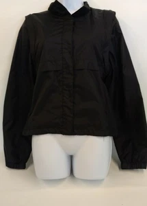 Womens XHILARATION CONVERTIBLE  RAIN JACKET VEST IN BLACK SIZE M  - Picture 1 of 8