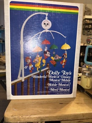 Dolly Toys Wonderful World of Disney Musical Crib Mobile A Small World Works - Image 1 of 4