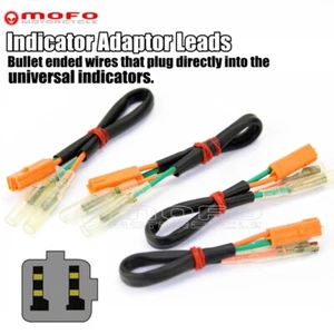 For Honda CBR600/900/929 Indicator Wire Turn Signal Adapter Plug Connector 2Pair - Picture 1 of 9