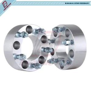 (2) 2" 5x5 Wheel Spacers 1/2" For Jeep Wrangler Grand Cherokee Cadillac DeVille - Picture 1 of 8