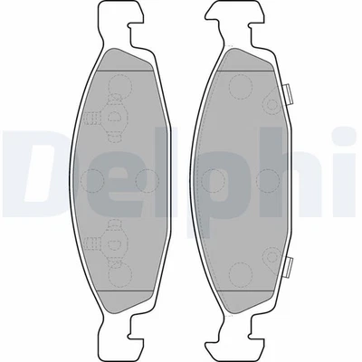 LP1557 BRAKE PAD SET, DISC BRAKE FITS: JEEP CHEROKEE 4.0 I - Image 1 of 4