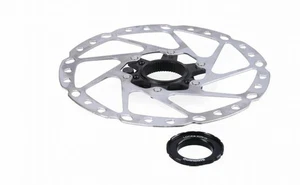 1 o 2 SHIMANO RT-EM600 Bloqueo Central Disco Freno Rotor E-Bike - 203 mm con Anillo de Bloqueo - Imagen 1 de 3