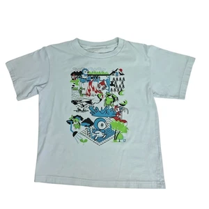 Uniqlo Kids x Pokemon Artist Unit Magma UT T-Shirt Größe 7-8 Jahre hellblau - Bild 1 von 6