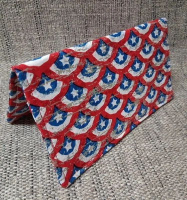 PATROTIC Tela Chequera Cubierta Billetera Tarjeta de Débito Registro Hecho a Mano  Foto 1 de 2