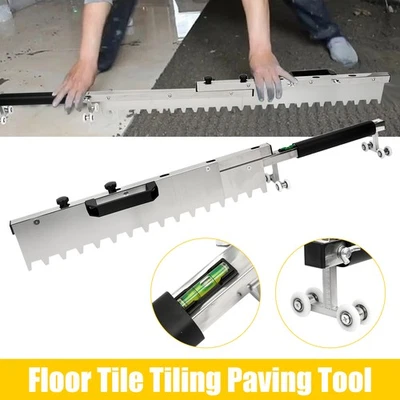 Floor Tile Leveling Paving Tool Adjustable Flat Sand Screed Mortar Trowel​ Tool - Image 1 of 4
