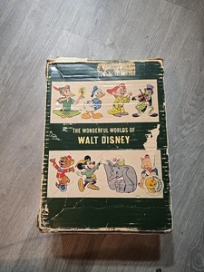 1965 The Wonderful Worlds of Walt Disney 4 Book Set Golden Press Vintage - Picture 1 of 15