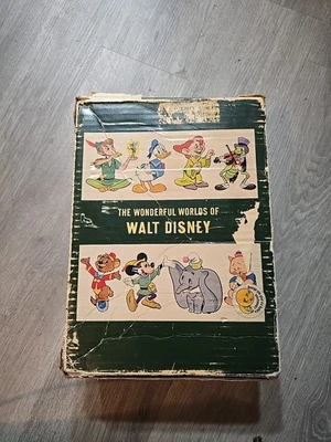 1965 The Wonderful Worlds of Walt Disney 4 Book Set Golden Press Vintage - Image 1 of 4